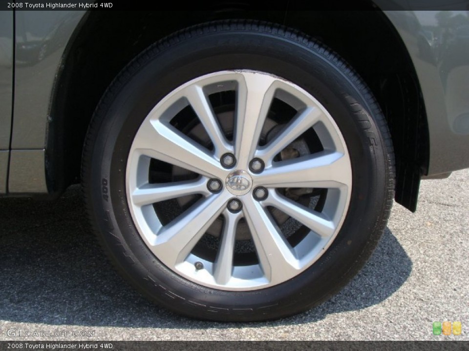 2008 Toyota Highlander Hybrid 4WD Wheel and Tire Photo #52694724