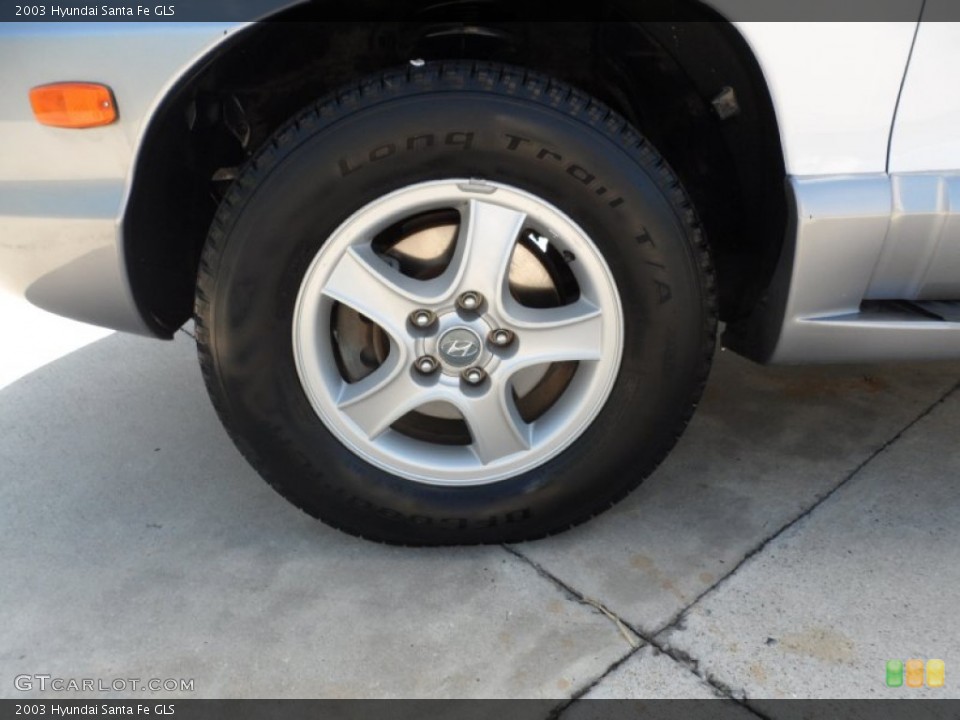 2003 Hyundai Santa Fe GLS Wheel and Tire Photo #52697676
