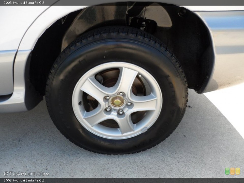 2003 Hyundai Santa Fe GLS Wheel and Tire Photo #52697691