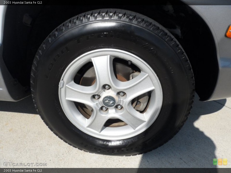 2003 Hyundai Santa Fe GLS Wheel and Tire Photo #52697721