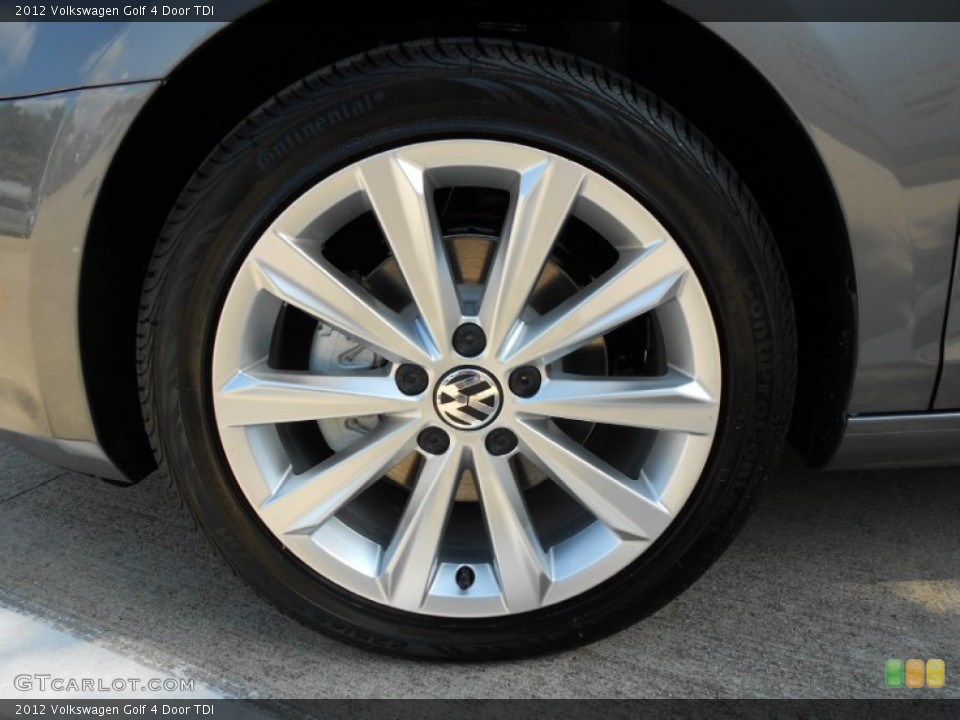 2012 Volkswagen Golf 4 Door TDI Wheel and Tire Photo #52705986