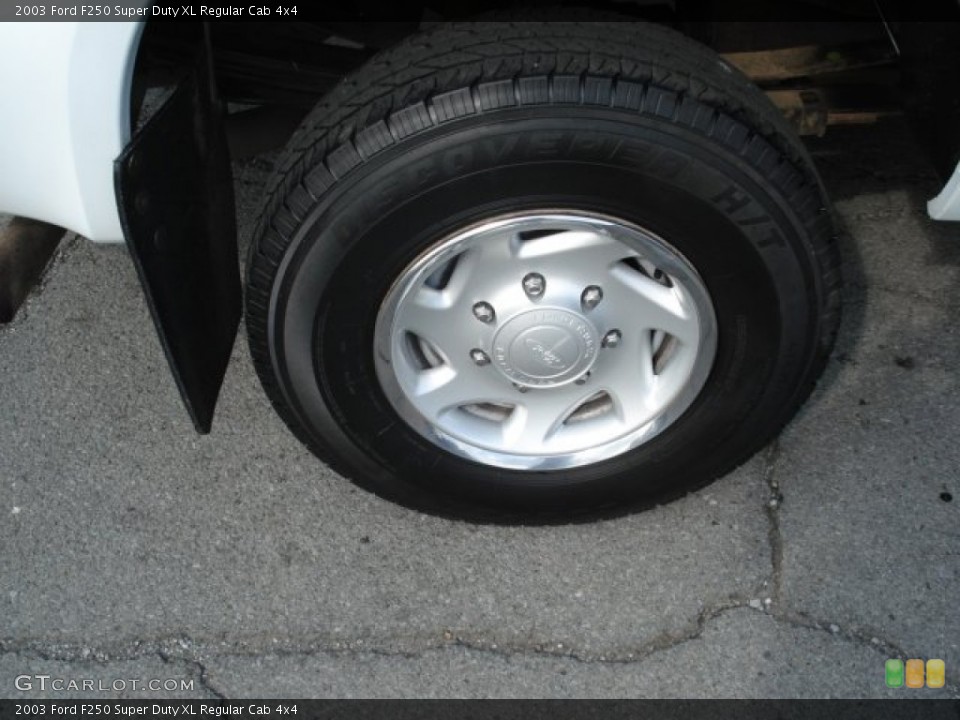 2003 Ford F250 Super Duty XL Regular Cab 4x4 Wheel and Tire Photo #52708575