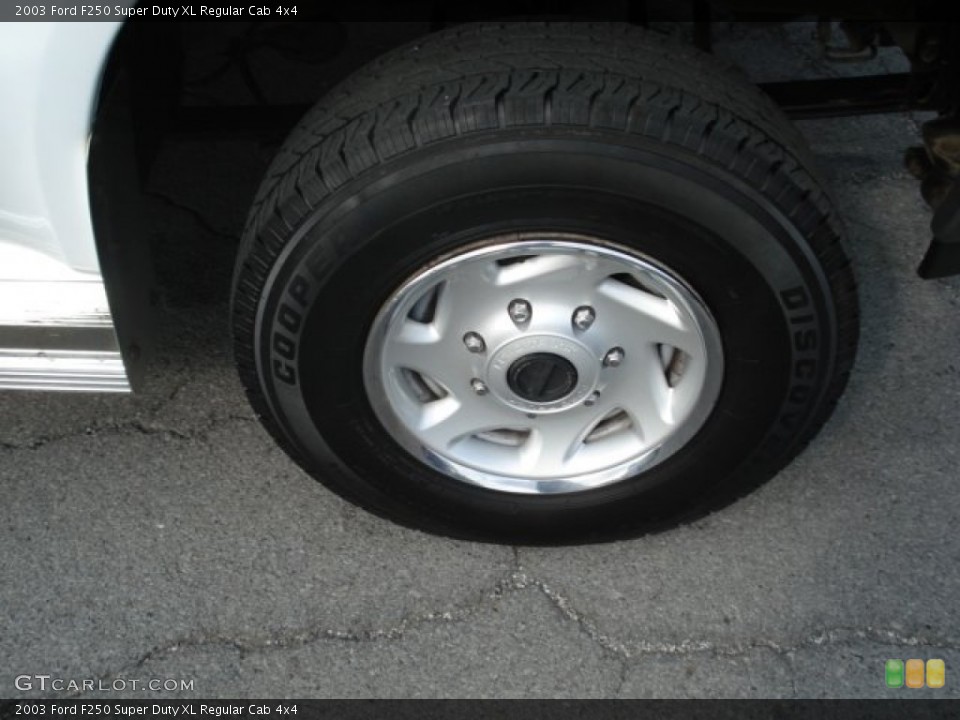 2003 Ford F250 Super Duty XL Regular Cab 4x4 Wheel and Tire Photo #52708584