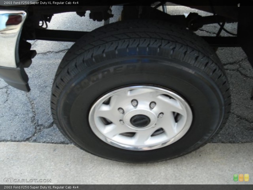 2003 Ford F250 Super Duty XL Regular Cab 4x4 Wheel and Tire Photo #52708596