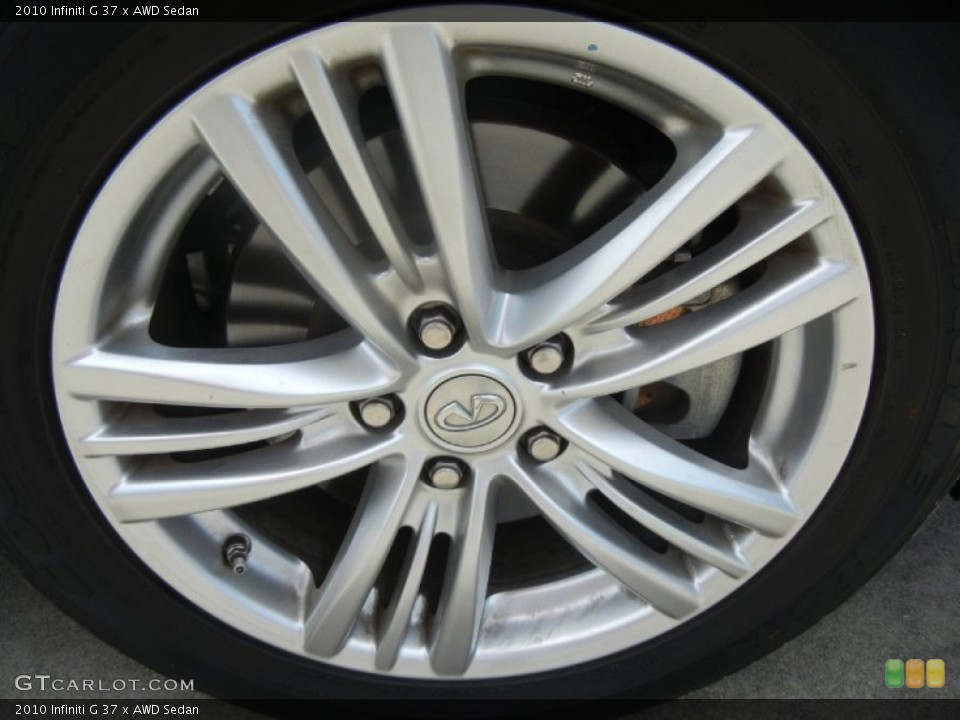 2010 Infiniti G 37 x AWD Sedan Wheel and Tire Photo #52711266