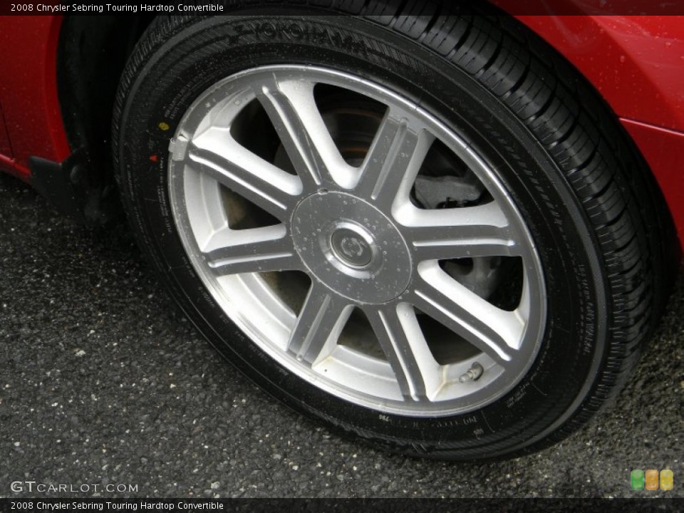 2008 Chrysler Sebring Touring Hardtop Convertible Wheel and Tire Photo #52712783