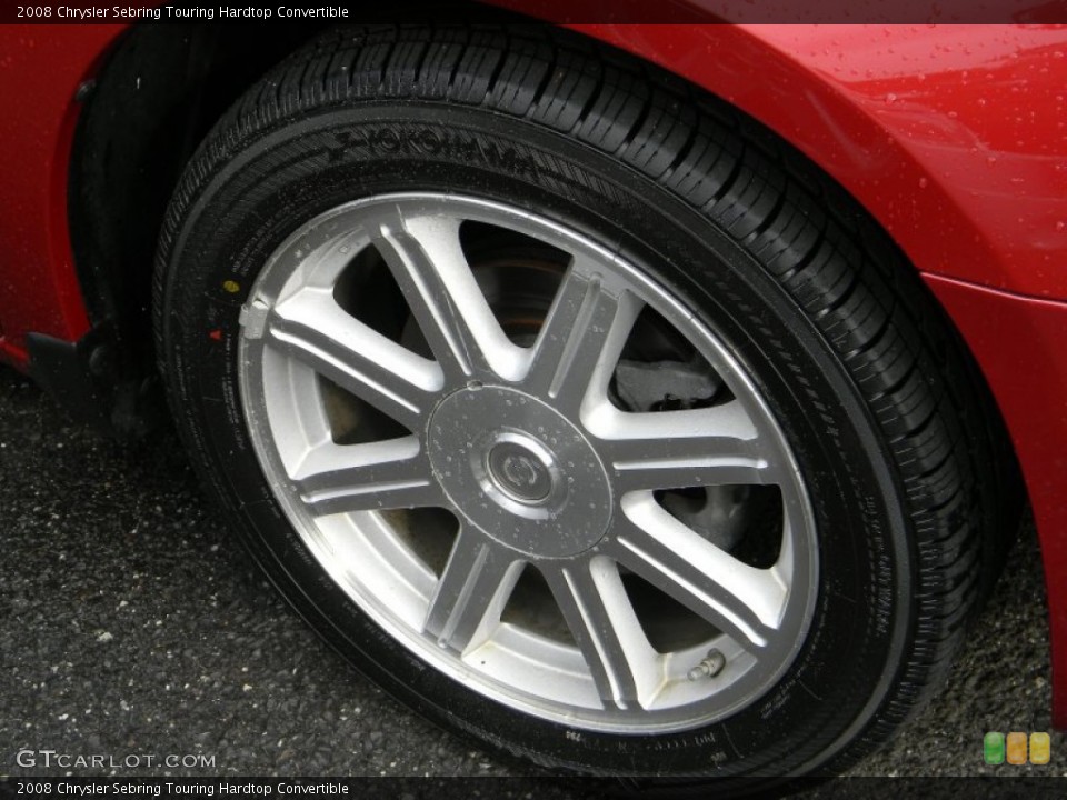 2008 Chrysler Sebring Touring Hardtop Convertible Wheel and Tire Photo #52712814