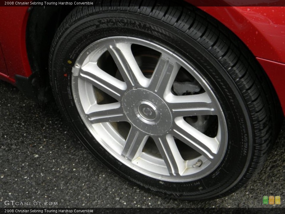 2008 Chrysler Sebring Touring Hardtop Convertible Wheel and Tire Photo #52712826