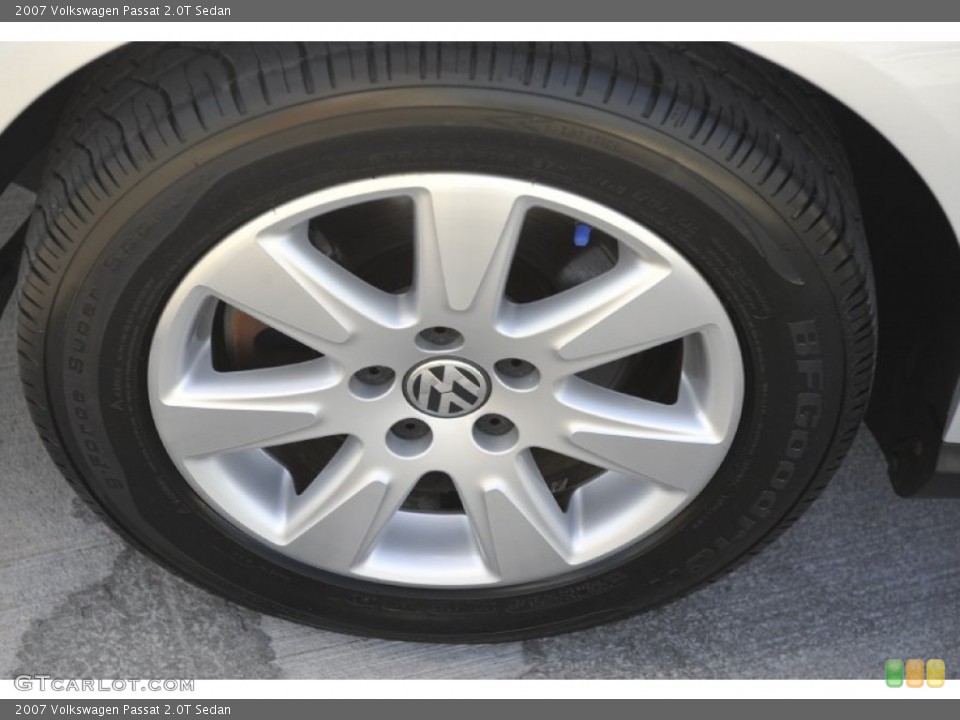 2007 Volkswagen Passat 2.0T Sedan Wheel and Tire Photo #52717614