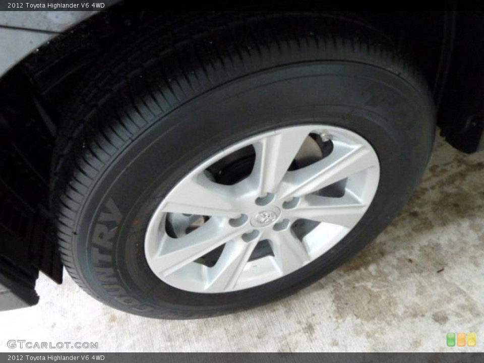 2012 Toyota Highlander V6 4WD Wheel and Tire Photo #52730056