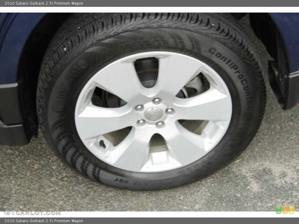 2010 Subaru Outback 2.5i Premium Wagon Wheel and Tire Photo #52733692