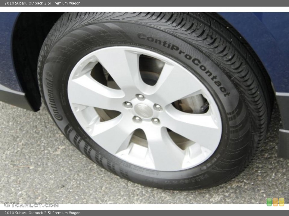 2010 Subaru Outback 2.5i Premium Wagon Wheel and Tire Photo #52733708
