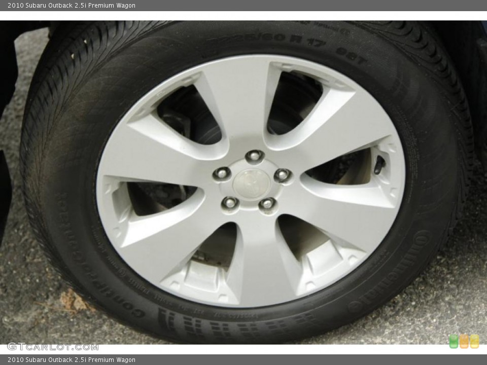 2010 Subaru Outback 2.5i Premium Wagon Wheel and Tire Photo #52733724