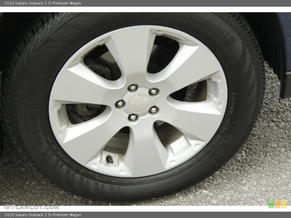 2010 Subaru Outback 2.5i Premium Wagon Wheel and Tire Photo #52733744