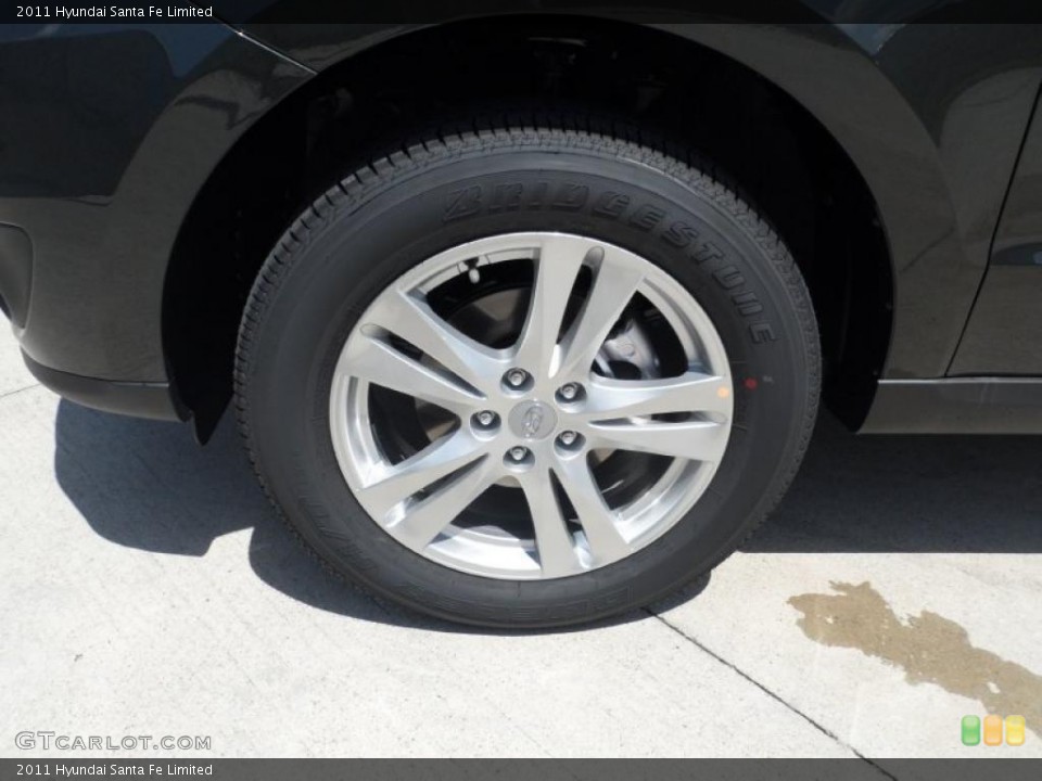 2011 Hyundai Santa Fe Limited Wheel and Tire Photo #52745648