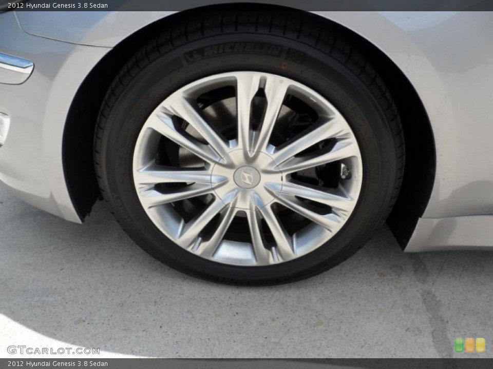 2012 Hyundai Genesis 3.8 Sedan Wheel and Tire Photo #52752380