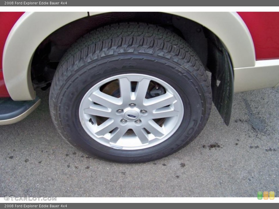 2008 Ford Explorer Eddie Bauer 4x4 Wheel and Tire Photo #52756828
