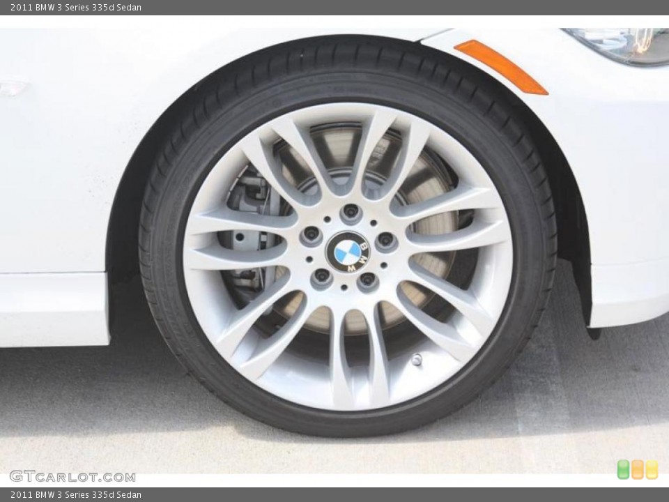 2011 BMW 3 Series 335d Sedan Wheel and Tire Photo #52760544