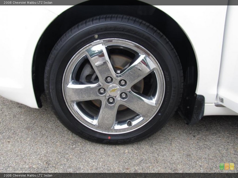 2008 Chevrolet Malibu LTZ Sedan Wheel and Tire Photo #52764204