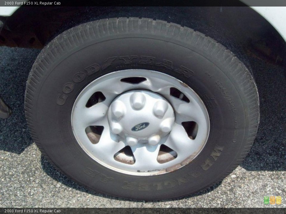 2003 Ford F150 XL Regular Cab Wheel and Tire Photo #52773628