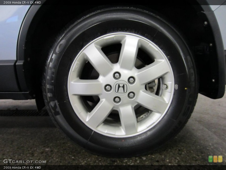 2009 Honda CR-V EX 4WD Wheel and Tire Photo #52824260