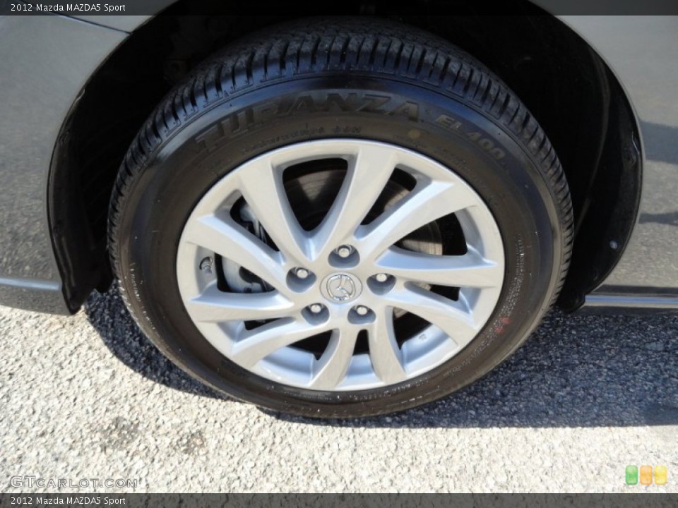 2012 Mazda MAZDA5 Sport Wheel and Tire Photo #52825313