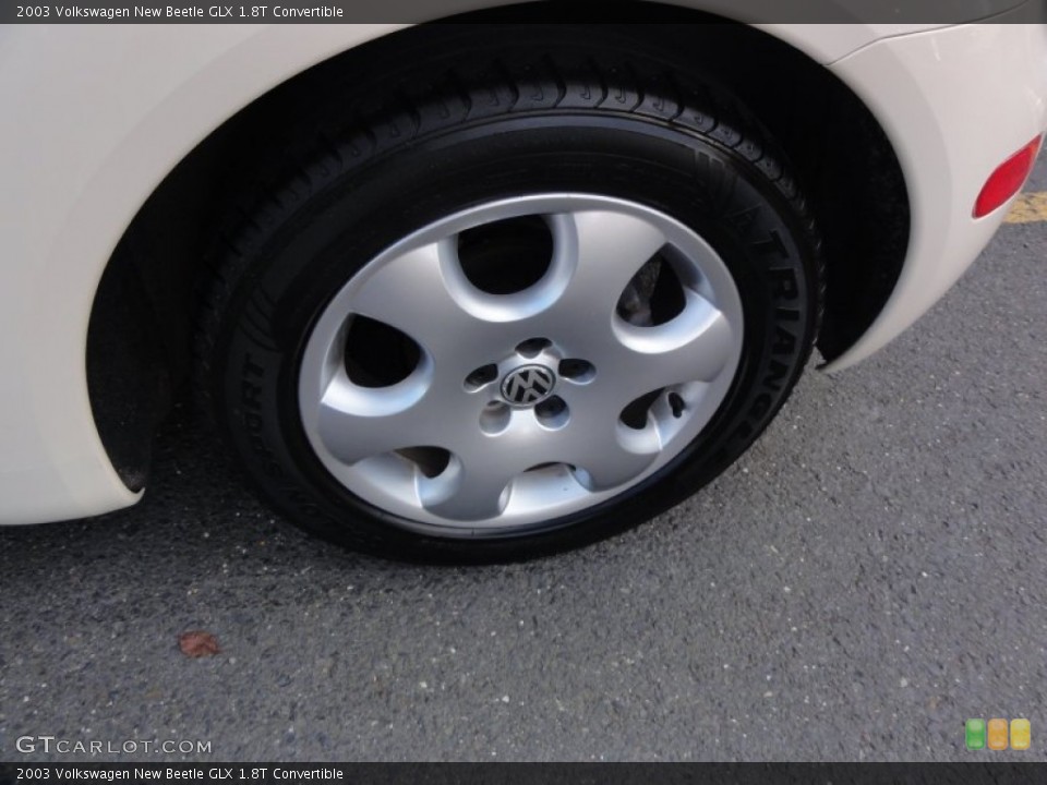 2003 Volkswagen New Beetle GLX 1.8T Convertible Wheel and Tire Photo #52825745