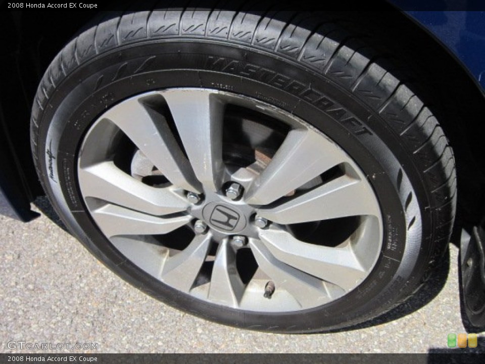 2008 Honda Accord EX Coupe Wheel and Tire Photo #52826279