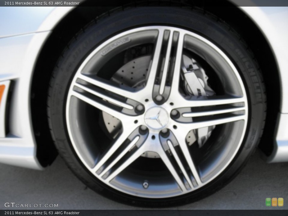 2011 Mercedes-Benz SL 63 AMG Roadster Wheel and Tire Photo #52839315