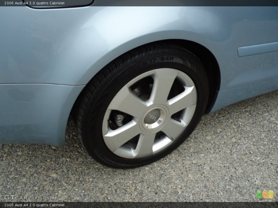 2006 Audi A4 3.0 quattro Cabriolet Wheel and Tire Photo #52846656