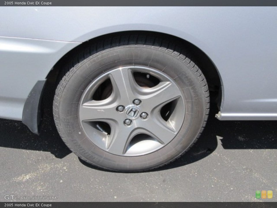 2005 Honda Civic EX Coupe Wheel and Tire Photo #52856589