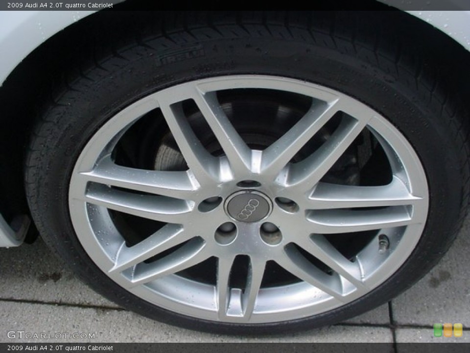 2009 Audi A4 2.0T quattro Cabriolet Wheel and Tire Photo #52858248