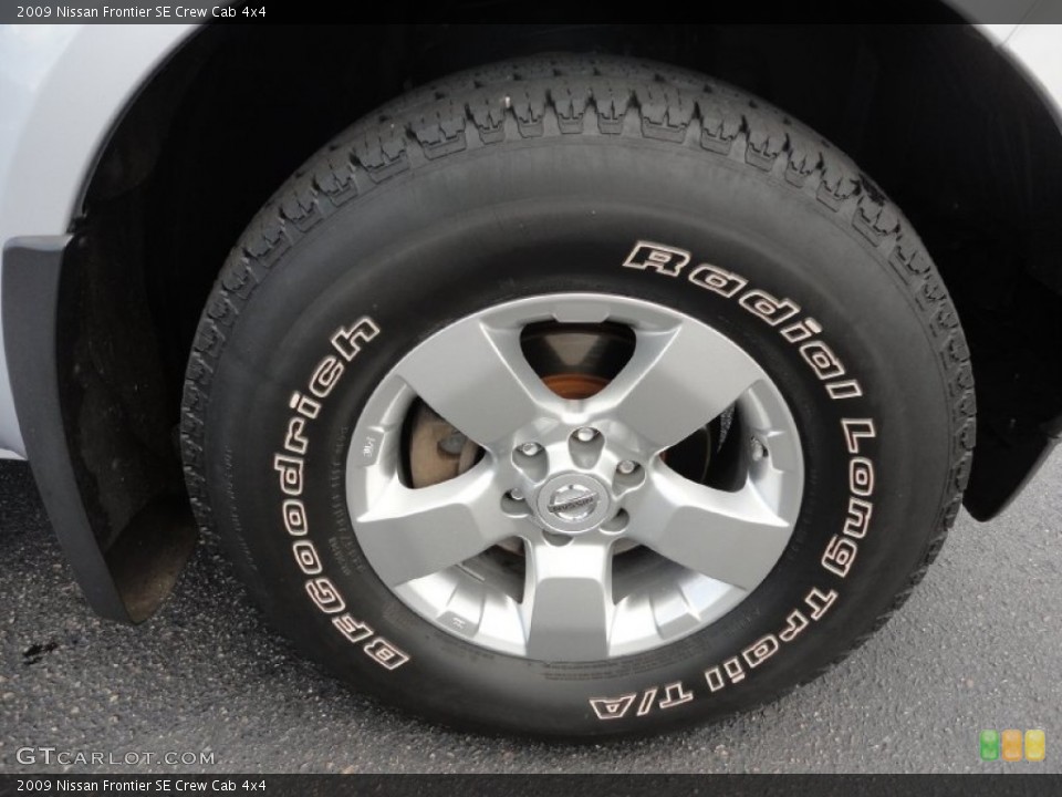2009 Nissan Frontier SE Crew Cab 4x4 Wheel and Tire Photo #52864848
