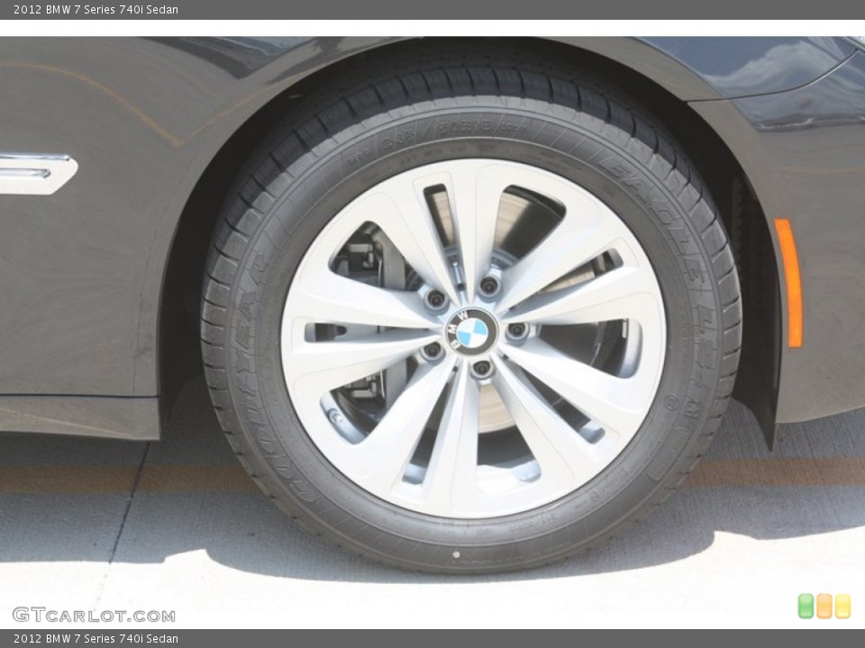 2012 BMW 7 Series 740i Sedan Wheel and Tire Photo #52867863