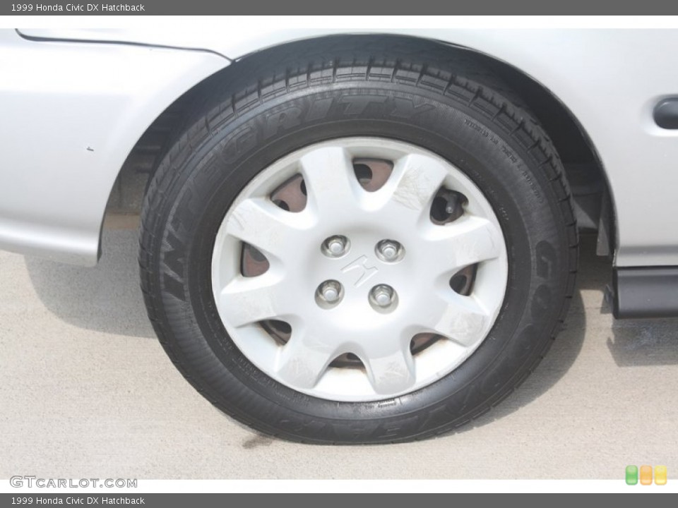 1999 Honda Civic DX Hatchback Wheel and Tire Photo #52872690