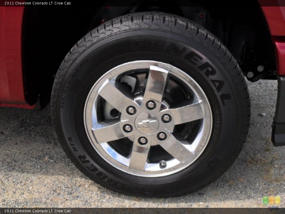 2011 Chevrolet Colorado LT Crew Cab Wheel and Tire Photo #52882530