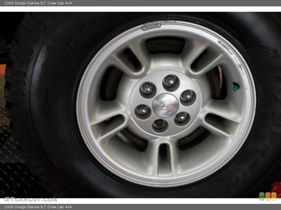 2000 Dodge Dakota SLT Crew Cab 4x4 Wheel and Tire Photo #52889454