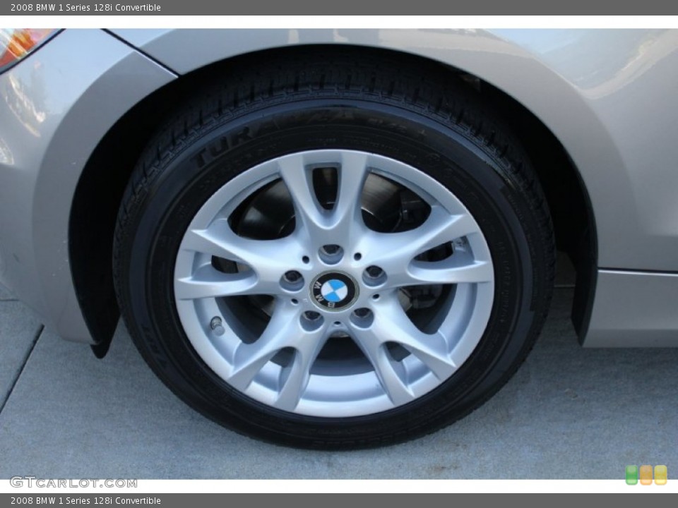 2008 BMW 1 Series 128i Convertible Wheel and Tire Photo #52893603