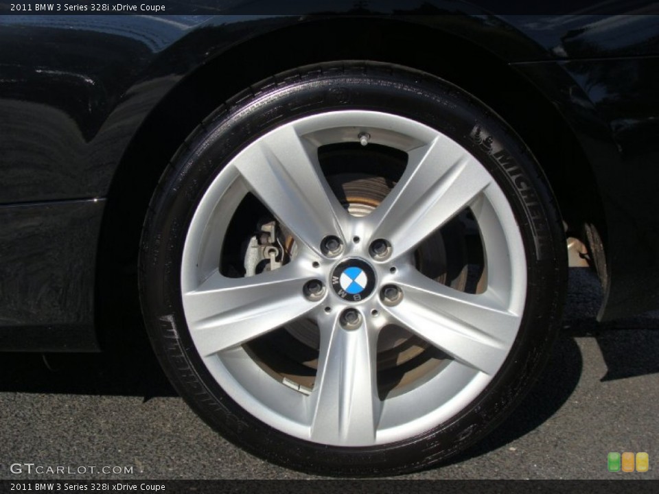 2011 BMW 3 Series 328i xDrive Coupe Wheel and Tire Photo #52894038