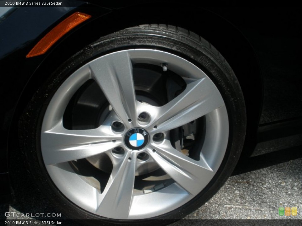 2010 BMW 3 Series 335i Sedan Wheel and Tire Photo #52907121