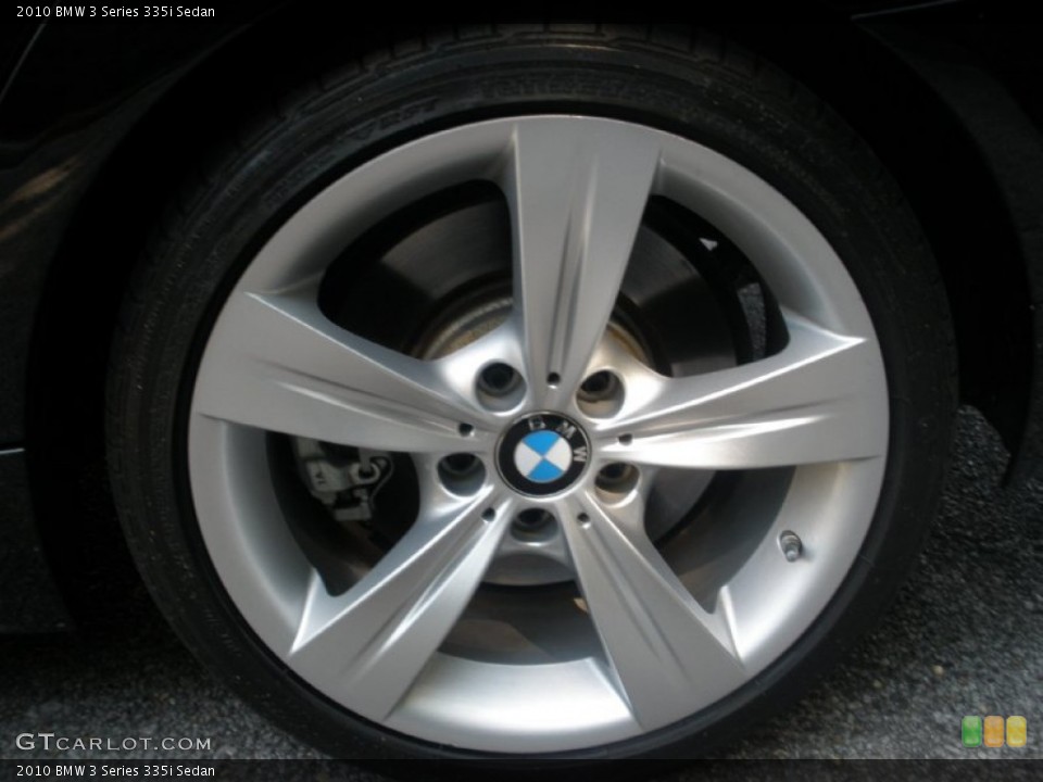 2010 BMW 3 Series 335i Sedan Wheel and Tire Photo #52907229