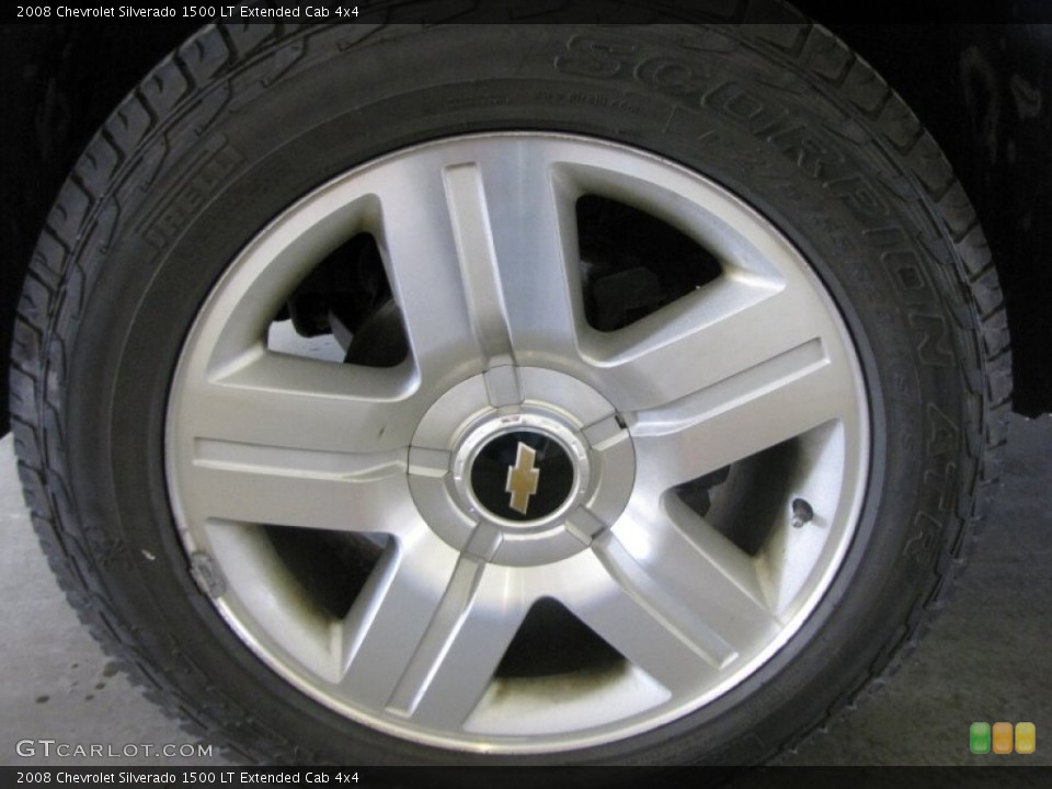 2008 Chevrolet Silverado 1500 LT Extended Cab 4x4 Wheel and Tire Photo #52907877