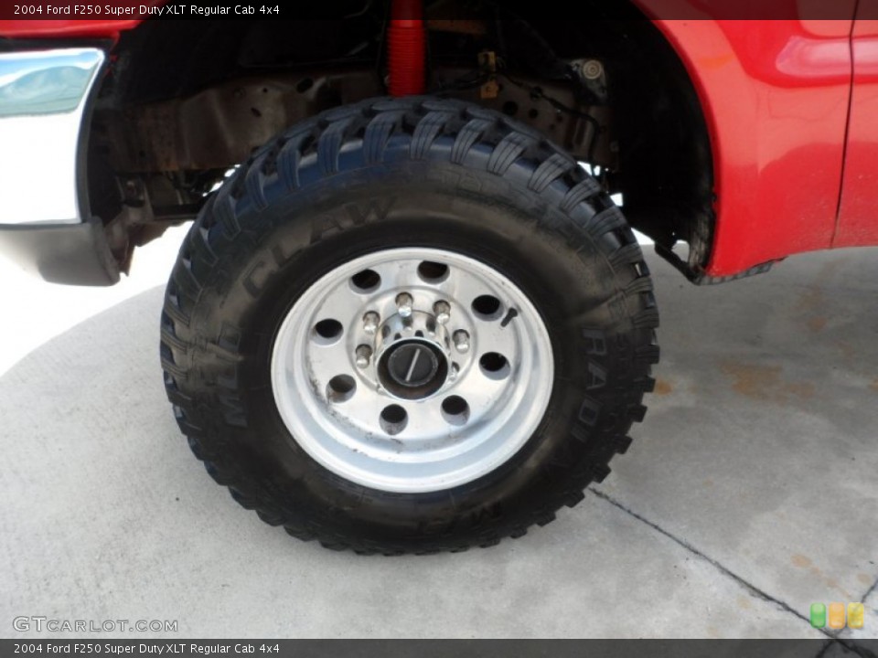 2004 Ford F250 Super Duty XLT Regular Cab 4x4 Wheel and Tire Photo #52920369