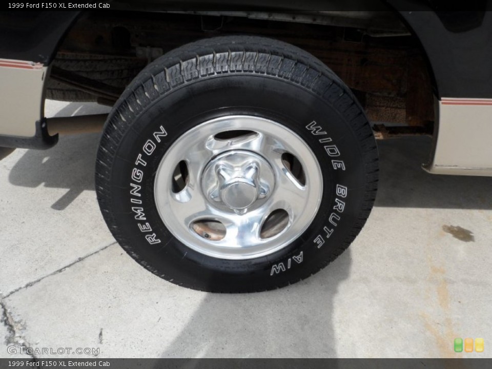 1999 Ford F150 XL Extended Cab Wheel and Tire Photo #52925638