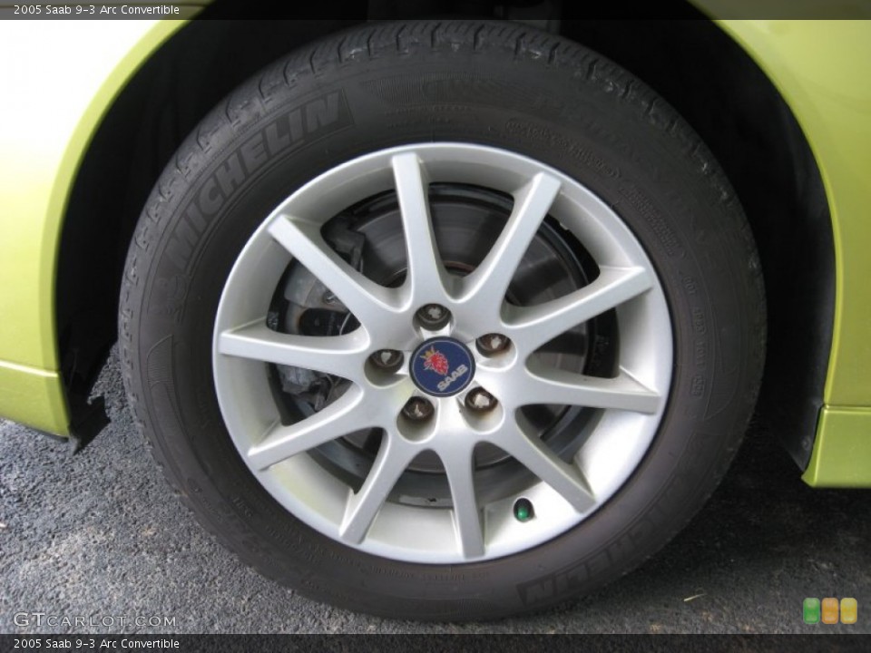 2005 Saab 9-3 Arc Convertible Wheel and Tire Photo #52929810