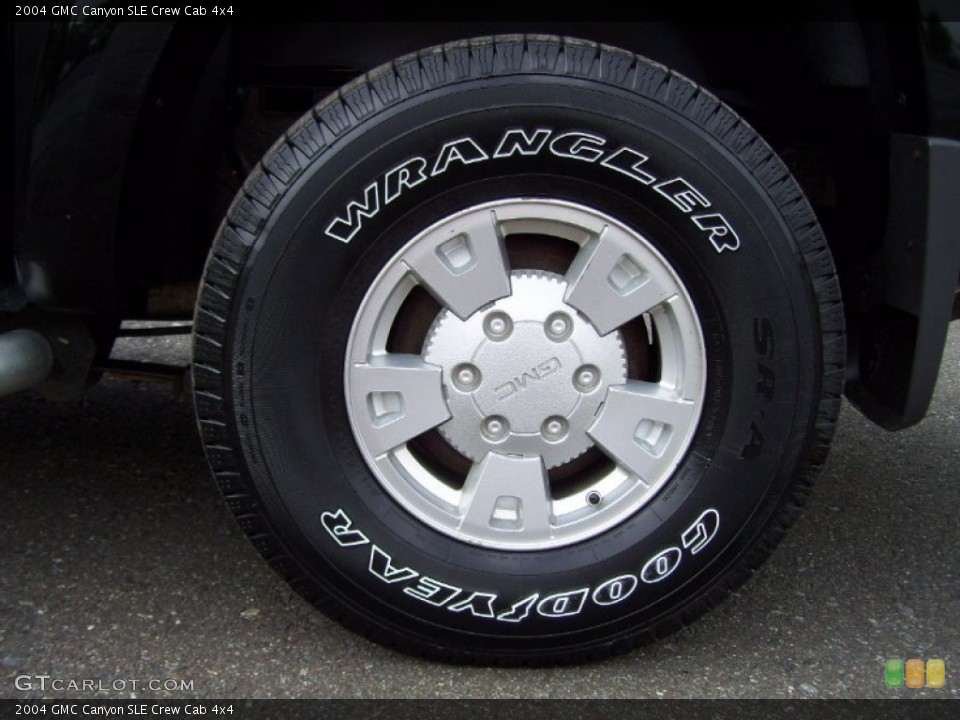 2004 GMC Canyon SLE Crew Cab 4x4 Wheel and Tire Photo #52932852