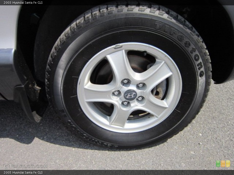 2003 Hyundai Santa Fe GLS Wheel and Tire Photo #52933458