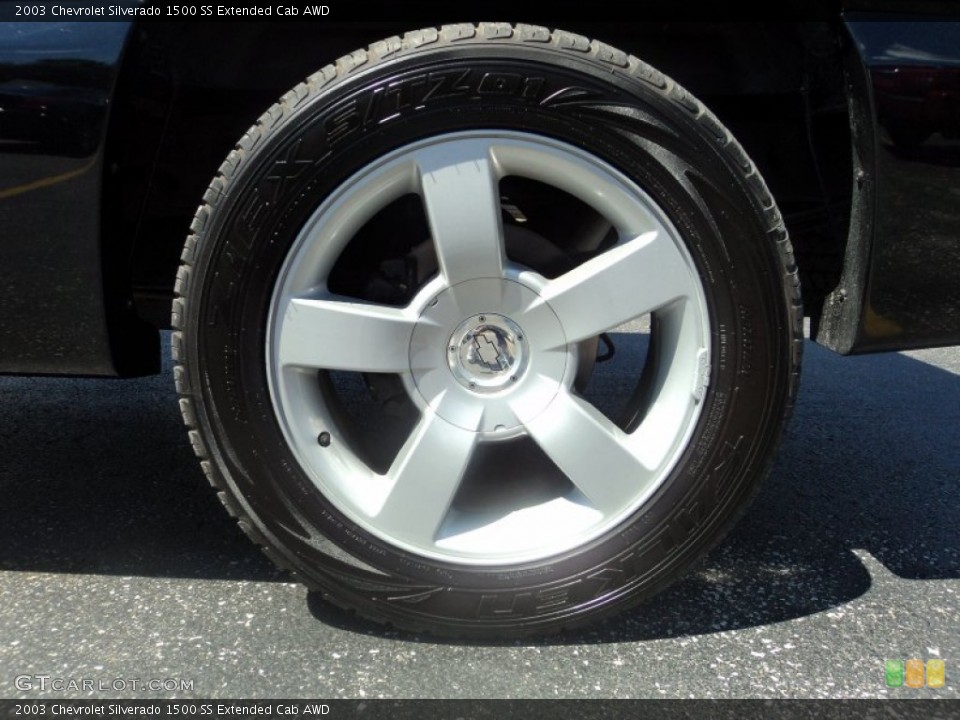 2003 Chevrolet Silverado 1500 SS Extended Cab AWD Wheel and Tire Photo #52961952