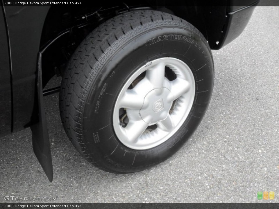 2000 Dodge Dakota Sport Extended Cab 4x4 Wheel and Tire Photo #52966494