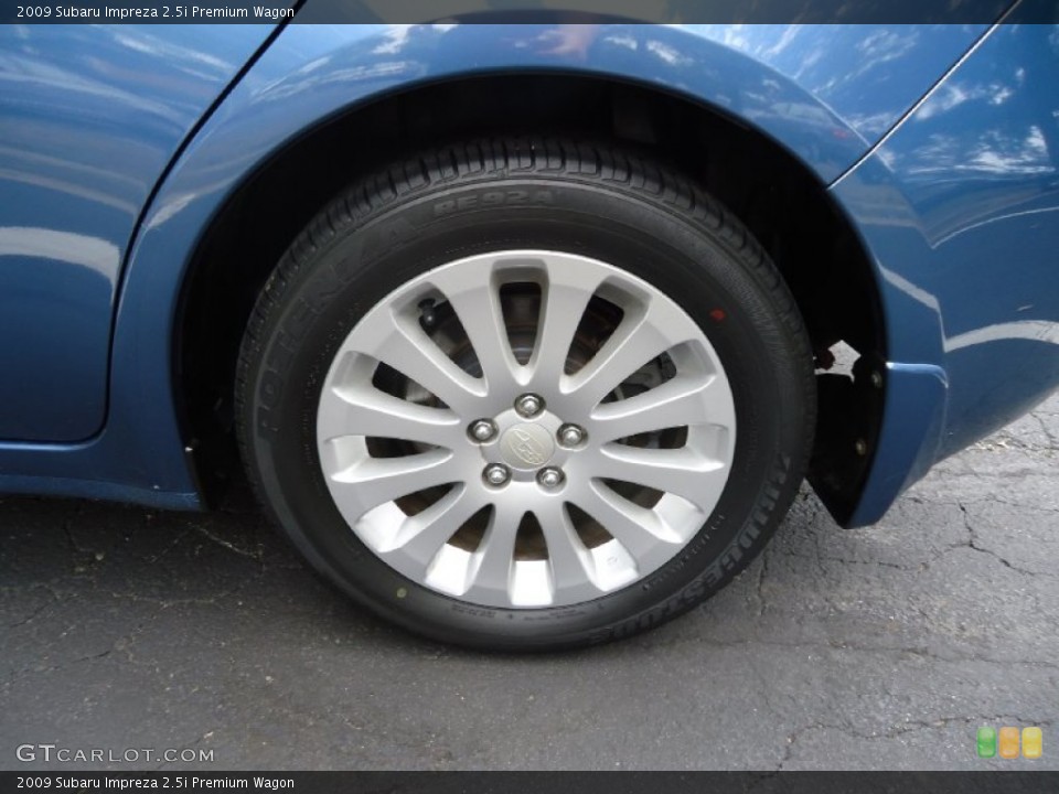 2009 Subaru Impreza 2.5i Premium Wagon Wheel and Tire Photo #52973518
